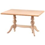 140 LIK ÇİFT AYAKLI DİKDÖRTGEN MASA