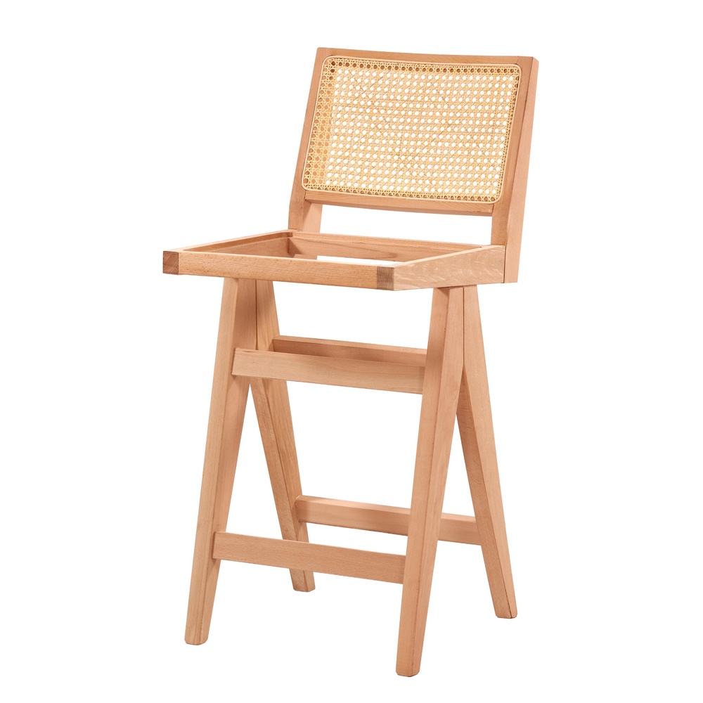 4520 HASIRLI LUNA KOLSUZ BAR SANDALYESİ - Görsel 1