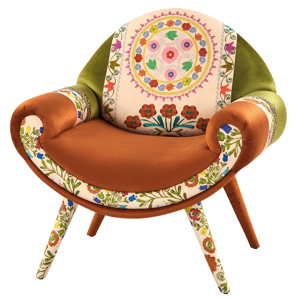 8207 GONDOL BERJER-KİREMİT KREM - Görsel 1