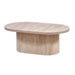 TRAVERTEN MİLANO OVAL ORTA SEHPA